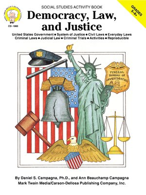 cover image of Democracy, Law, and Justice, Grades 5 - 8+